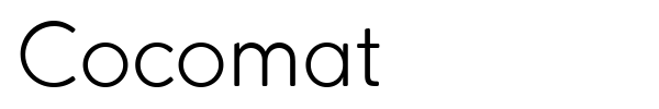Cocomat font preview
